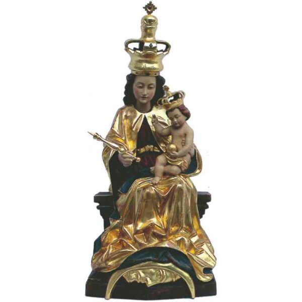 Jungfrau Maria Maria Opferung Laaberberg sitz. Antik Gold 50 cm