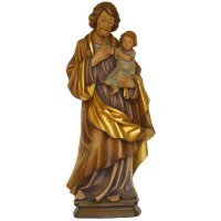 San Giuseppe barocco con Bambino naturale 60 cm