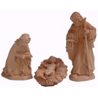 Holy Family (child not fixed in cradle) (Pine)