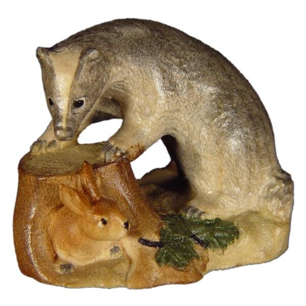Badger with hare - Color - 1,6 inch