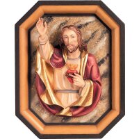 Sacred Heart of Jesus half-length with frame