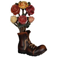 Bunch of roses with shoe