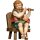Flute player sitting and chair