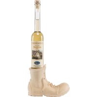 Boot with bottle of liquor