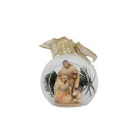 Holy Family "Soplajes" in glass sphere