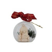 Holy Family "Cascade" in glass sphere