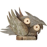 Owl of old wood left