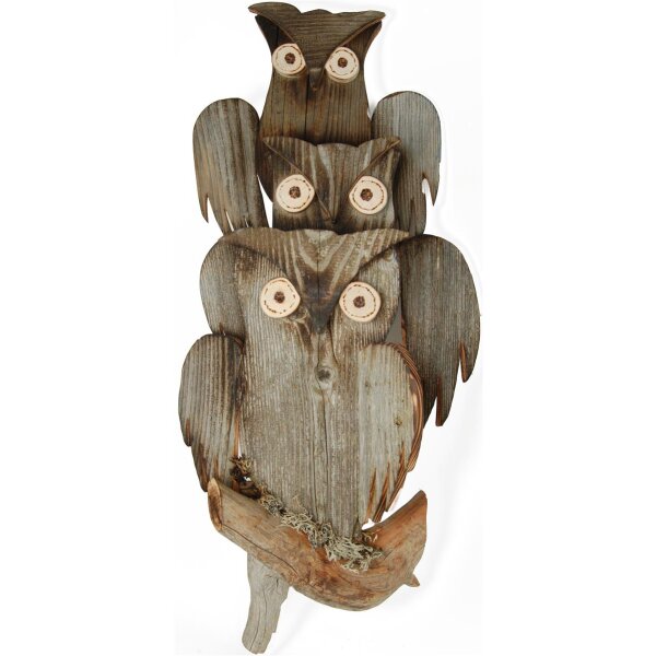 Owls of old wood hanging
