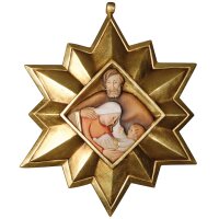 Christmas decoration: Star with Holy Family
