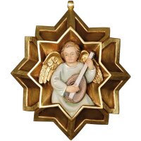 Christmas decoration: Star with playing angel