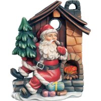 Weihnachtsmann mit  Haus