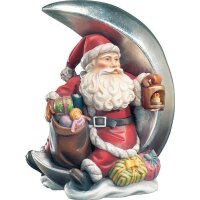 Santa Claus with moon and latern