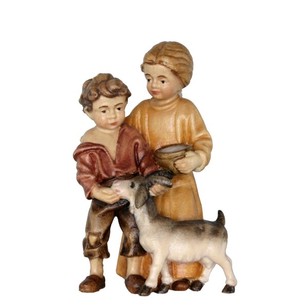 Children with goat baroque crib n.b.