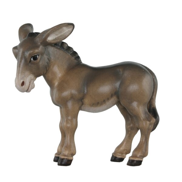 Donkey to ox standing tirolean crib - color - 4,3 inch