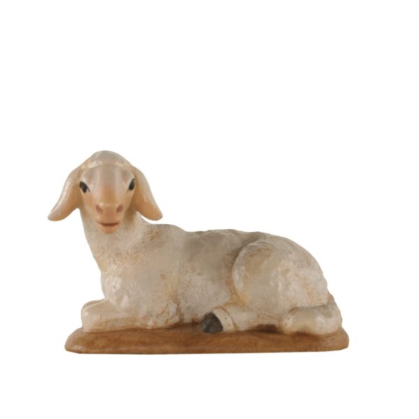 Sheep lying tirolean crib - color - 4,3 inch