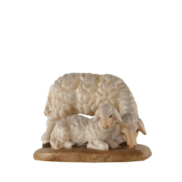 Sheepgroup lying tirolean crib - color - 4,3 inch