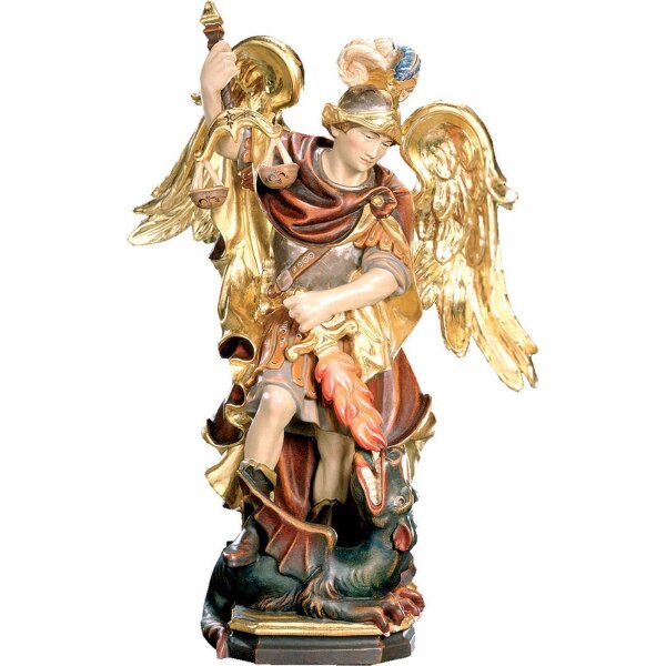 San Michele Arcangelo con bilancia - Oro Zecchino - 40 cm
