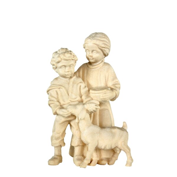 Children with goat baroque crib n.b. - natural - 5,1 inch