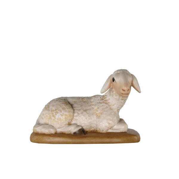 Schaf liegend - color - 11 cm