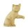Sitting cat - natural - 2,8 inch