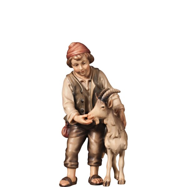 H-Shepherd-boy with goat - colored - 3,9 inch