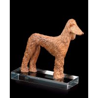 Afghan greyhound (with pedestal)