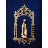 Virgin of Fatima in niche