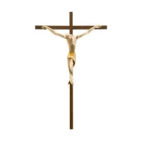 Kruzifix 2000 mit goldenem Tuch