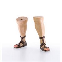Feet with roman shoes
