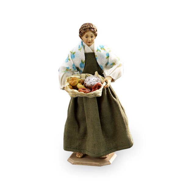 Woman with bread-basket