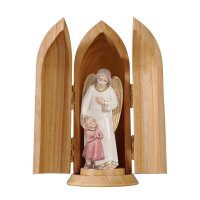 Guardian angel with girl - modern in niche
