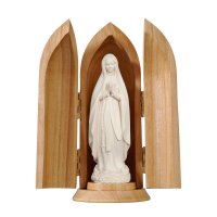 Madonna Lourdes stilizzata in nicchia
