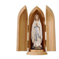 Madonna Lourdes stilizzata in nicchia