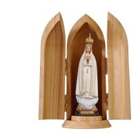Our Lady of Fatima Capelinha with crown in niche