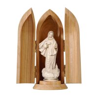 Madonna Medjugorie con chiesa in nicchia