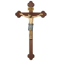 Corpus S.Damiano-cross baroque stained
