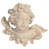 Angel head Leonardo with rose left