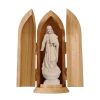 Sacred Heart of Jesus with host in niche