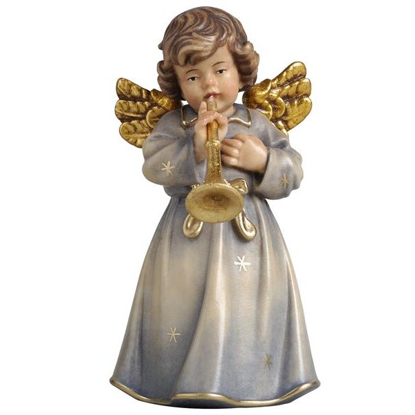 Bell angel standing with trumpet