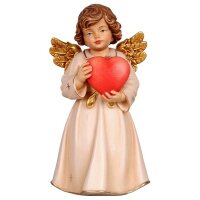 Bell angel standing with heart