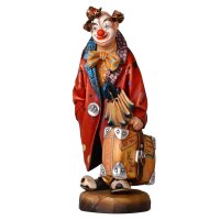 Clown with suitcase
