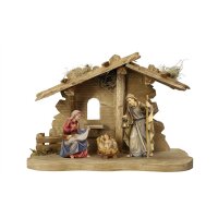MA Nativity Set 5 pcs. - Stable H.Fam. Tyrol