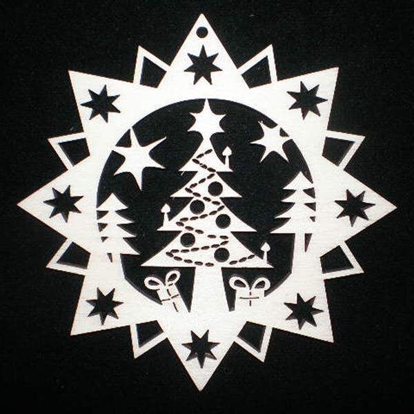 Star with Christmas tree