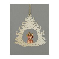 Christmas tree-Bell angel with guitar
