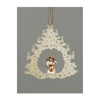 Christmas tree-Bell angel with double-bass