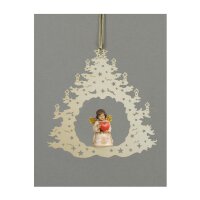 Christmas tree-Bell angel with heart