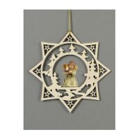 Star with trees-Bell angel with candle-carrier