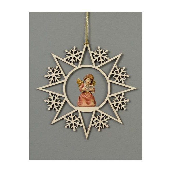 Star with snowflakes-Bell angel with notes