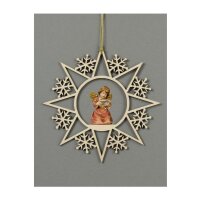 Star with snowflakes-Bell angel with notes