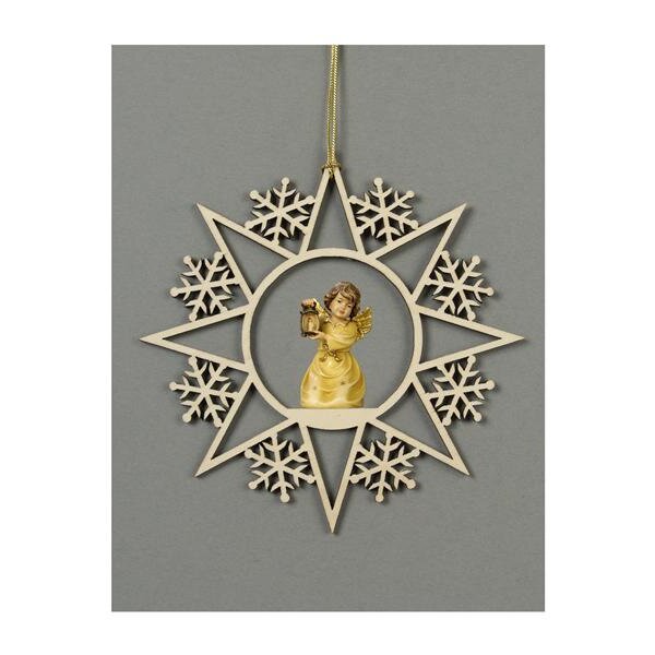 Star with snowflakes-Bell angel with lantern